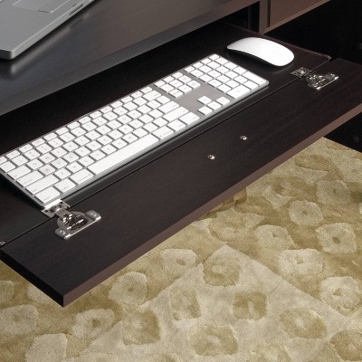 Jamocha Wood Computer Desk with Drawer and Keyboard Tray