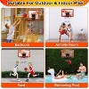 iMountek"Indoor Mini Basketball Hoop Set with 4 Balls, Electric Scorer, Foldable Basket - Fun Gift"Orange - 3 of 4