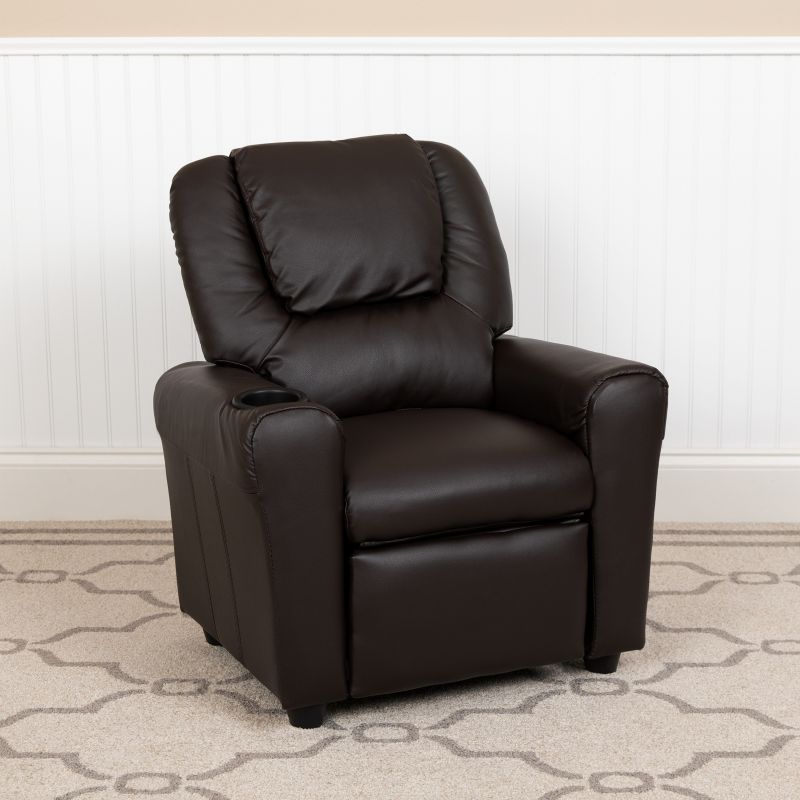 Flash Furniture Contemporary Kids Recliner with Cup Holder and Headrest, 2 of 14