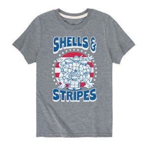 Boys' - Teenage Mutant Ninja Turtles - Shells And Stripes Short Sleeve Graphic T-Shirt - 1 of 3