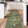 Acekool Floral Washable Rugs - Soft Non-Slip Indoor Area Rugs - 4 of 4