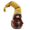 Gulches Series  Red and White Shatterproof Standing Santa with Lantern and Bag Holiday Ornament - 3 of 4
