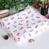 Slickblue Pink & Purple Bowknot Coral Fleece Throw Blanket - 59" x 74.8", Soft & Cozy, Ideal for Bedroom, Living Room - 3 of 4