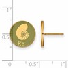 Black Bow Jewelry 14k Yellow Gold Plated Sterling Silver Kappa Delta Greek Life Stud Earrings - 2 of 3