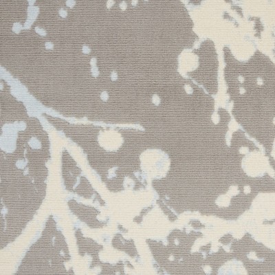 Jubilant Gray Abstract Forest-Inspired 4' x 6' Area Rug