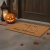 HomeRoots 24" X 36" Black And Natural Halloween Halloween Happy Halloween Outdoor Coir Door Mat - 2 of 4