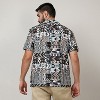 Campus Sutra Men Men's Mocha Brown & Sage Green Bohemian Shirt - 4 of 4