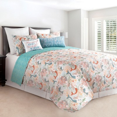 mermaid quilt set