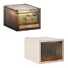 NewHome 16.5L Stackable Storage Bin Plastic Drawer with Lid Closet Organizer for Closet Kitchen Living Room Bedroom - 2 of 4