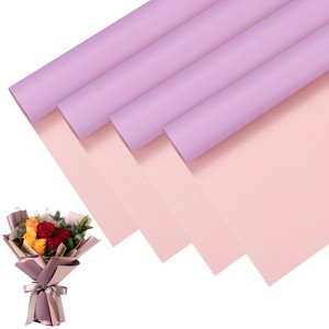 Unique Bargains Waterproof Durable Floral Wrapping Paper 1 Pc - 1 of 4
