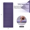 SEVOBAL Yoga Mats Exercise Yoga Mat Non Slip Dual Texture Design Comfortable Durable for Home Gym Fitness, Pink, 72.1"*24"*0.2" - 3 of 4
