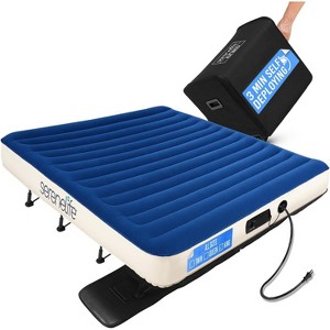 SereneLife Premium Raised Airbed with Frame and Built-In Power Inflating Pump (King) - SLEZBDKG50.6 - 1 of 4