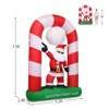 Tangkula 7.5 FT Inflatable Santa Claus Archway Santa Christmas Decorations - 3 of 4