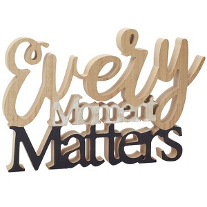 The Lakeside Collection Country Inspiration Word Blocks - Every Moment Matters - 1 of 3