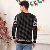 Couples Christmas Sweater Crew Neck Reindeer Snowflakes Knitted Pullover for Women Men - 2 of 4
