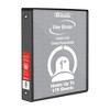 BAZIC Products® View Binder, 3-Ring, 1", 2 Pockets, Black, Pack of 6 - 2 of 4