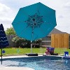 PURPLE LEAF 11 Feet Patio Umbrella Outdoor Round Double-Top Aluminum Umbrella Cantilever Patio Umbrella for Garden Deck Pool Patio - 2 of 4
