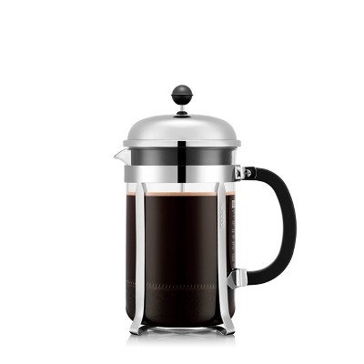 Belwares French Press Coffee Maker, Double Wall Stainless Steel with Extra Filters, 50 oz Black