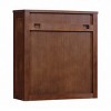 Teamson Home Hatteras Wall Cabinet with 2 Rattan Inlay Doors and Pine Wood Frame - 3 of 4