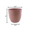 Tierra Garden 6.3" Matte Ceramic Basel Fashion Indoor Pot - 2 of 4