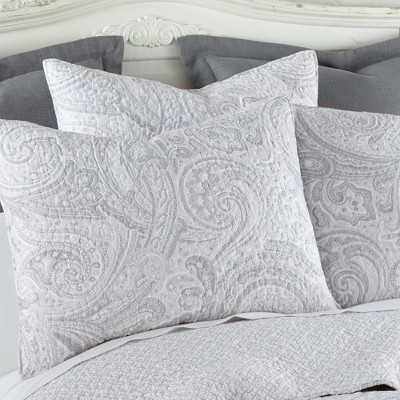 Spruce Grey Cotton Twin Reversible Quilt Set