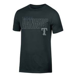 MLB Texas Rangers Men's Black Core T-Shirt - XXL : Target