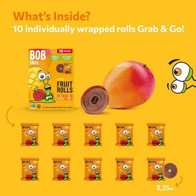 Bob Snail Mango Fruit Rolls - 3.53oz/10ct