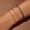 Tennis Bracelet for Women, 14K Gold Plated Cubic Zirconia Adjustable Slider Bracelets Trendy Jewelry Gift - 3 of 4