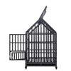 Dog Cage, Heavy-Duty Pet Crate With Roof And Window On Roof, Metal Pet Kennel Playpen With Lockable Wheels For Indoor Outdoor - 3 of 4
