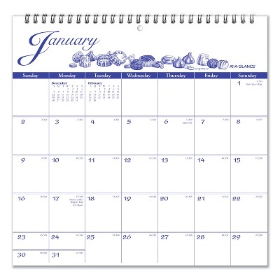 AT-A-GLANCE 12-Month Illustrator’s Edition Wall Calendar 12 x 12 2022 G100017