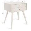 Kate and Laurel Finco Rectangle Wood Side Table, 18x15x24, White - 2 of 4