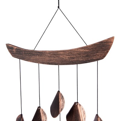 Rustic Charcoal Iron Harmonic Wind Chimes for Outdoor Decor