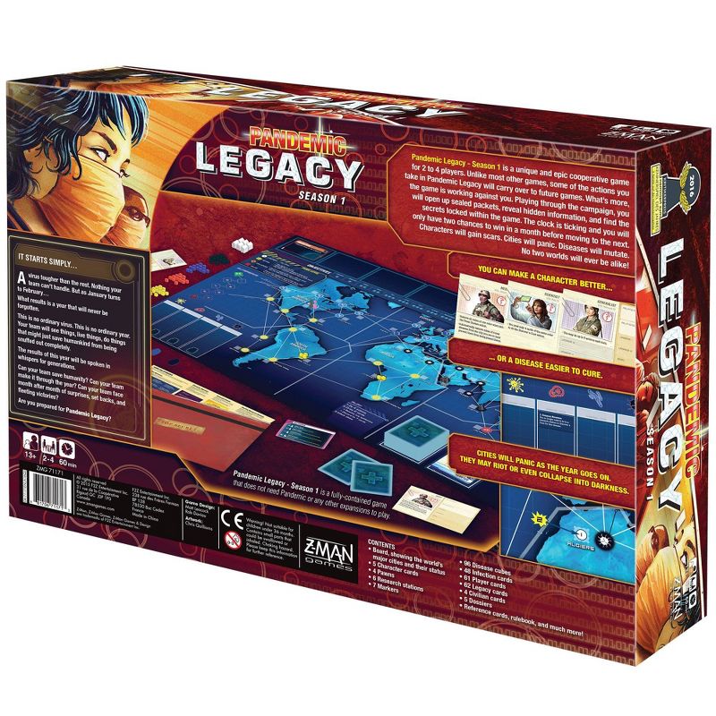 Pandemic Legacy Red Season 1 Cooperative Game, 3 of 8