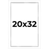 PosterPalooza | Modern Shadow Box 1" Depth White Picture Frame - UV Acrylic, Backing, Hanging Hardware - 2 of 4