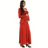 Maternity Long Sleeve Maxi Dress - 24seven Comfort Apparel™ - 2 of 4