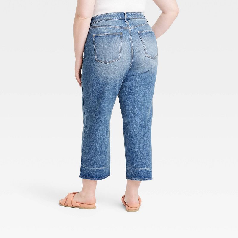 Women's Super-High Rise Vintage Straight Jeans - Universal Thread™ Medium Wash, 3 of 15