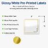 Avery 3" x 3" Labels, Gold Double Border with Florals, 60 ct - 2 of 4