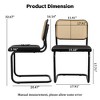NicBex Armless Dining Chair Set of 2 Modern Comfy Velvet Accent chair with Metal Legs - 3 of 4