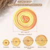 Unique Bargains Woven Braided Washable Decorative Round Placemat 4 Pcs - 2 of 4