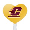 Central Michigan University Secondary Heart Love Cupcake Picks Toppers Decoration Set of 6 - 2 of 4