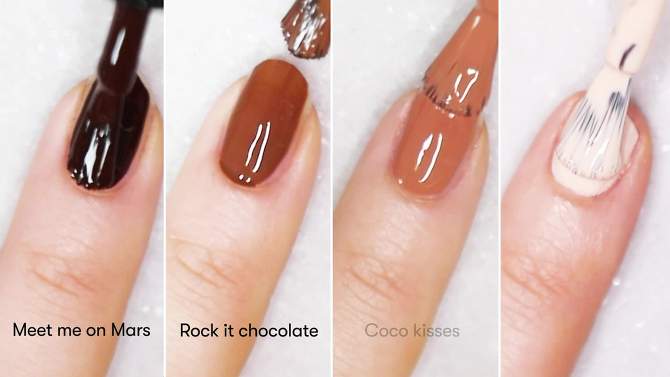 Nails.INC Coco For Real Chocolate Scented Nail Polish - 0.46 fl oz, 2 of 12, play video