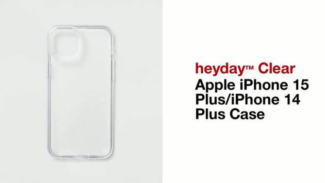 Apple iPhone 15 Plus/iPhone 14 Plus Case - heyday&#8482; Clear, 2 of 5, play video