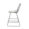 CAVINAS Outdoor Counter Stools with Cushions,Woven Wire Metal Bar Stools,Modern Accent Chairs with Footrest,Water Resistant Cushion - 3 of 4