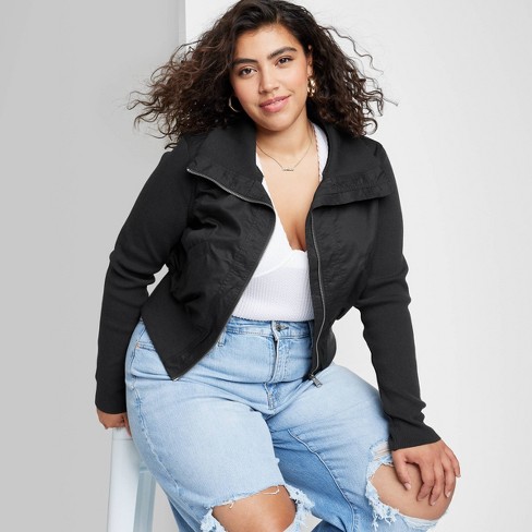 Women's Satin Bomber Jacket - Wild Fable™ : Target