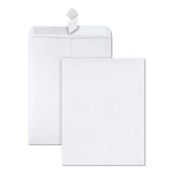 Quality Park Redi-Strip Catalog Envelope, #13 1/2, Cheese Blade Flap, Redi-Strip Adhesive Closure, 10 x 13, White, 100/Box