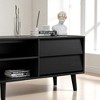 63" Vintage TV Stand with Bevel Design, Drawers & Open Shelves, Entertainment Center Console for Living Room, TV Media Console, Fits up to 60" TVs - 3 of 4
