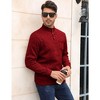 WhizMax Men's Casual Henley Pullover Sweater Slim Fit Knitted Thermal Fleece Polo Sweatshirt - 3 of 4