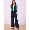 INSPIRE CHIC Women's Lapel Collar Dressy Versatile Racerback Waistcoat Suit Vest - 2 of 4