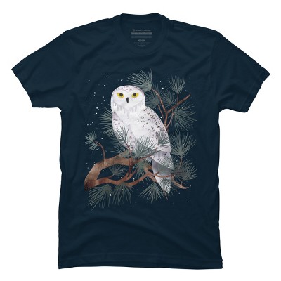 Men's Design By Humans Snowy By littleclyde T-Shirt