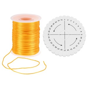 Unique Bargains Polyester Satin String Cord with Disc Organizer for DIY Bracelet - 1 of 4